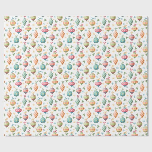 Weihnachtsschmuck Geschenkpapier (Flach)
