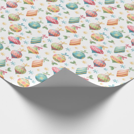 Weihnachtsschmuck Geschenkpapier (Ecke)