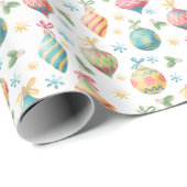 Weihnachtsschmuck Geschenkpapier (Rolleneckpunkt)