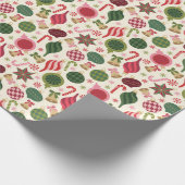 Weihnachtsschmuck Geschenkpapier (Ecke)