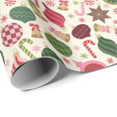Weihnachtsschmuck Geschenkpapier (Rolleneckpunkt)