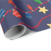 Weihnachtsschmuck Geschenkpapier (Rolleneckpunkt)