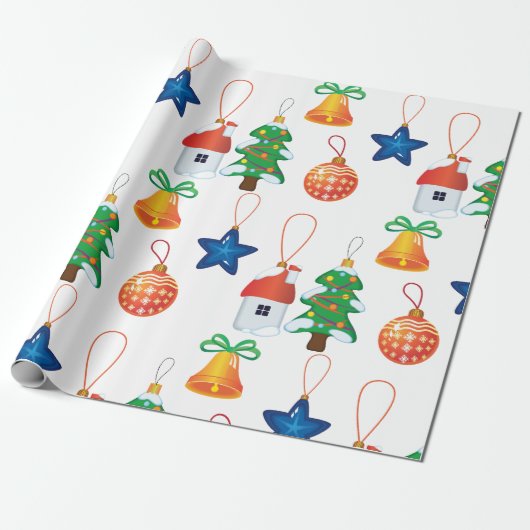 Weihnachtsschmuck Geschenkpapier (Ungerollt)