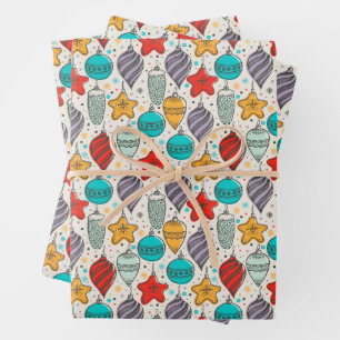 Weihnachtsschmuck Geschenkpapier Set