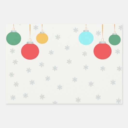 Weihnachtsschmuck Geschenkpapier Set (Vorderseite 2)