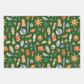 Weihnachtsschmuck Geschenkpapier Set (Vorderseite)