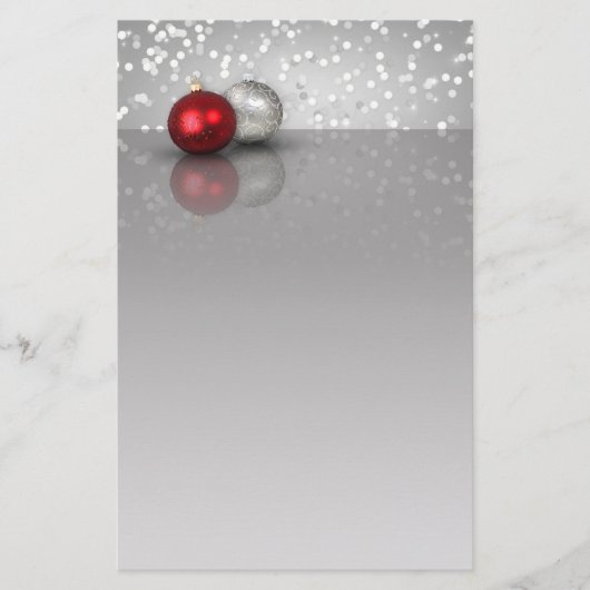 Weihnachtsschmuck - Geschirr Briefpapier (Vorderseite)