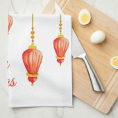 Weihnachtsschmuck Geschirrtuch (Viertel Falte)