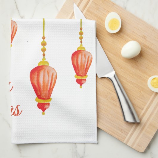 Weihnachtsschmuck Geschirrtuch (Viertel Falte)