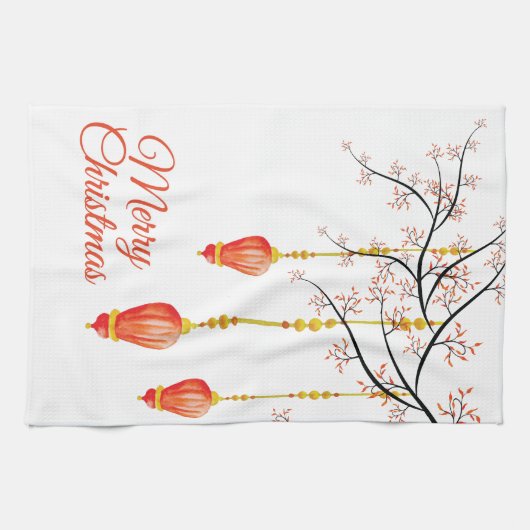 Weihnachtsschmuck Geschirrtuch (Horizontal)