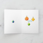 Weihnachtsschmuck - Gesichtsfarben Feiertagskarte (Innenseite)