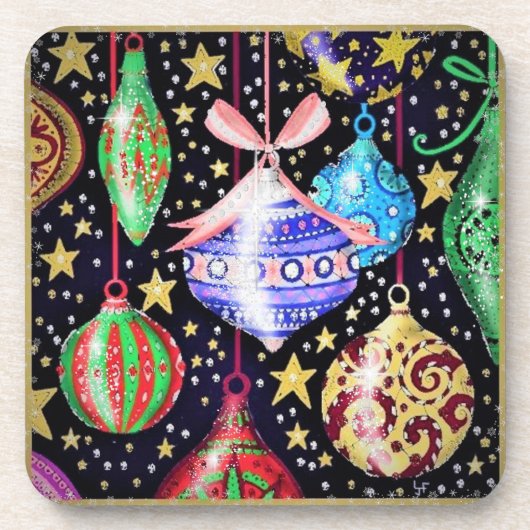 Weihnachtsschmuck Getränkeuntersetzer (Vorderseite)
