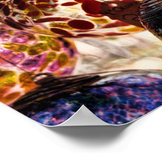 Weihnachtsschmuck Glas - Poster (Ecke)