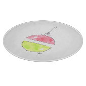 Weihnachtsschmuck Glas Schneidebrett (Ecke)