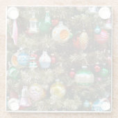 Weihnachtsschmuck Glasuntersetzer (Rückseite)