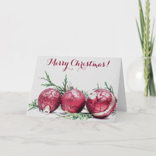 Weihnachtsschmuck Glitzer Ölgemälde Feiertagskarte