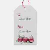 Weihnachtsschmuck Glitzer Ölgemälde Geschenkanhänger (Rückseite)