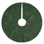 Weihnachtsschmuck, Glitzern, Glitzer Polyester Weihnachtsbaumdecke (Vorderseite)