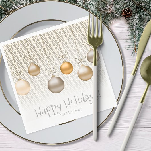 Weihnachtsschmuck Gold ID251 Serviette