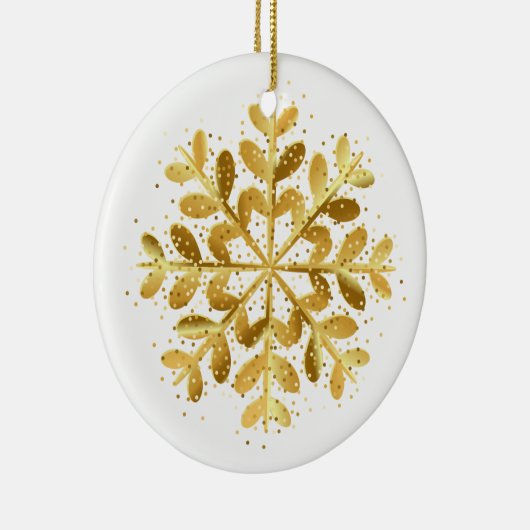 Weihnachtsschmuck Gold Snowflake (Rechts)