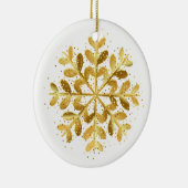 Weihnachtsschmuck Gold Snowflake (Rechts)
