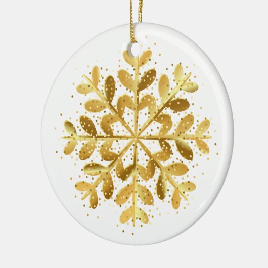 Weihnachtsschmuck Gold Snowflake (Links)