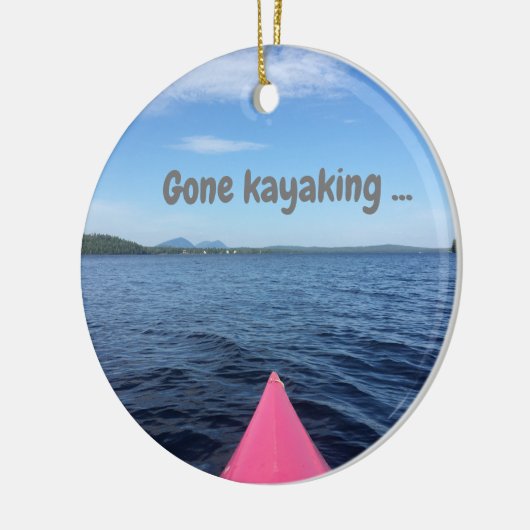 Weihnachtsschmuck "Gone Kayaking" (Links)