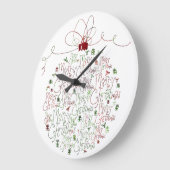 Weihnachtsschmuck Große Wanduhr (Winkel)