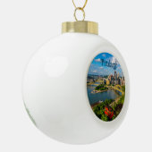 Weihnachtsschmuck— Großes Foto von Pittsburgh Keramik Kugel-Ornament (Links)