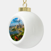 Weihnachtsschmuck— Großes Foto von Pittsburgh Keramik Kugel-Ornament (Rechts)