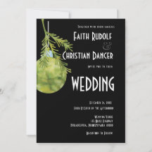 Weihnachtsschmuck Grün, Moderne Hochzeit