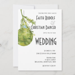 Weihnachtsschmuck Grün, Moderne Hochzeit Ankündigung