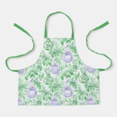 Weihnachtsschmuck Grüne lila Kleider Schürze (Vorderseite)