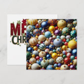 Weihnachtsschmuck Grußkarte (Vorne/Hinten)