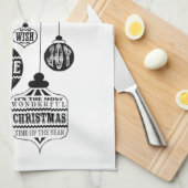 Weihnachtsschmuck Handtuch (Viertel Falte)