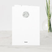 Weihnachtsschmuck Happy Holiday Grüße Karte (Rückseite)