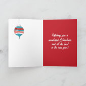 Weihnachtsschmuck Happy Holiday Grüße Karte (Innenseite)