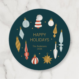 Weihnachtsschmuck Happy Holidays Geschenkanhänger