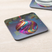 Weihnachtsschmuck harte Kunststoff-Untersetzer Getränkeuntersetzer (Linke Seite)