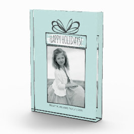 Weihnachtsschmuck Holiday Foto Block