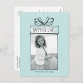 Weihnachtsschmuck Holiday Foto Postkarte (Vorne/Hinten)