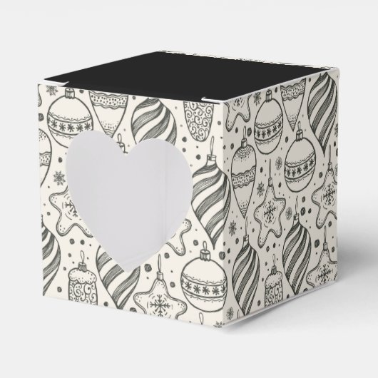 Weihnachtsschmuck Holiday Square Herzstück Geschenkschachtel (Vorderseite)