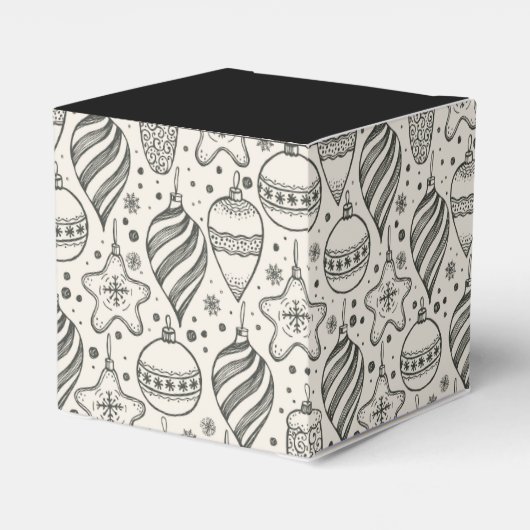 Weihnachtsschmuck Holiday Square Herzstück Geschenkschachtel (Rückseite)