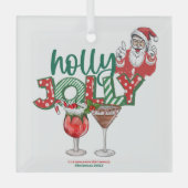 Weihnachtsschmuck "Holly Jolly", Weihnachtsgetränk (Vorderseite)