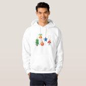 Weihnachtsschmuck Hoodie (Vorne ganz)