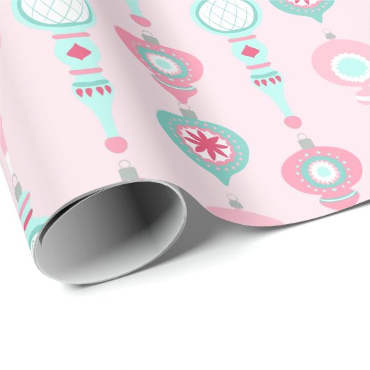 Weihnachtsschmuck Hübsch Pink Holiday Geschenkpapier (Rolleneckpunkt)