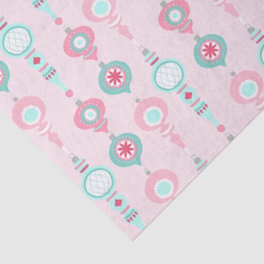 Weihnachtsschmuck Hübsch Pink Holiday Seidenpapier (Detail)