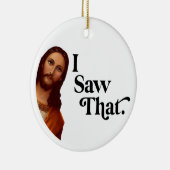 Weihnachtsschmuck, ich sah, dass Jesus Keramik Ornament (Rechts)