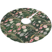 Weihnachtsschmuck Illustration Muster Polyester Weihnachtsbaumdecke (Schrägansicht)