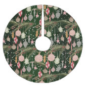 Weihnachtsschmuck Illustration Muster Polyester Weihnachtsbaumdecke (Vorderseite)